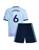 Arsenal Gabriel Magalhaes #6 Tredjedraktsett Barn 2024-25 Korte ermer (+ bukser)